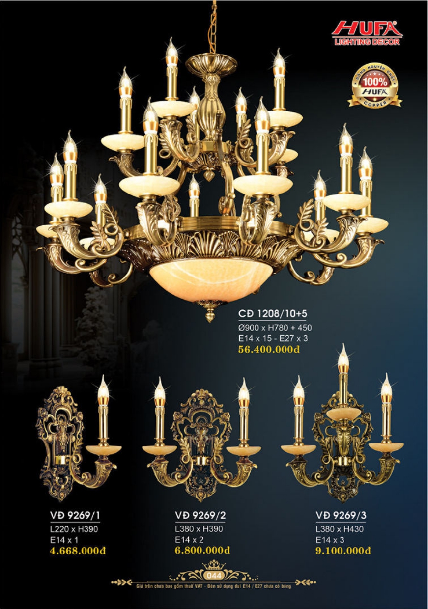 Bảng giá đèn trang trí HUFA